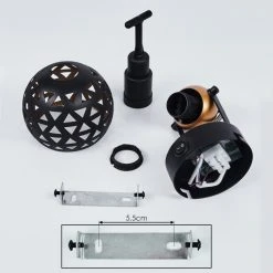 Hofstein Gomsrud Wandleuchte Schwarz, 1-flammig 16 Hofstein Gomsrud Wandleuchte Schwarz, 1-flammig -Wandleuchten Verkauf gomsrud wandleuchte h3434475 4