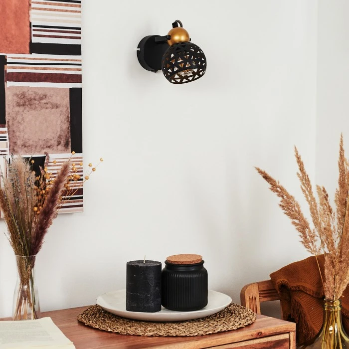 Hofstein Gomsrud Wandleuchte Schwarz, 1-flammig 10 Hofstein Gomsrud Wandleuchte Schwarz, 1-flammig - Image 10