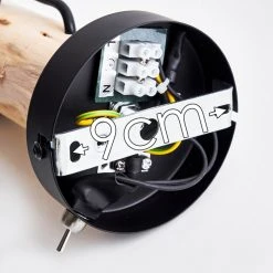 Hofstein Gondo Wandleuchte Schwarz, Holz hell, 1-flammig 22 Hofstein Gondo Wandleuchte Schwarz, Holz hell, 1-flammig -Wandleuchten Verkauf gondo wandleuchte h3331118 4