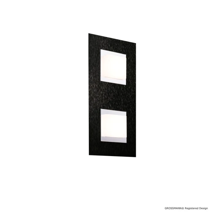 Grossmann BASIC Wandleuchte LED Schwarz, 2-flammig 2 Grossmann BASIC Wandleuchte LED Schwarz, 2-flammig - Image 2
