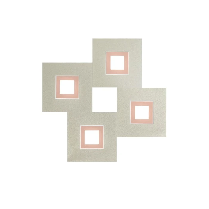 Grossmann KARREE Deckenleuchte LED Aluminium, Kupferfarben, 4-flammig 1 Grossmann KARREE Deckenleuchte LED Aluminium, Kupferfarben, 4-flammig