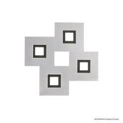 Grossmann KARREE Deckenleuchte LED Schwarz, Aluminium, 4-flammig -Wandleuchten Verkauf grossmann karree deckenleuchte 75 783 246 2