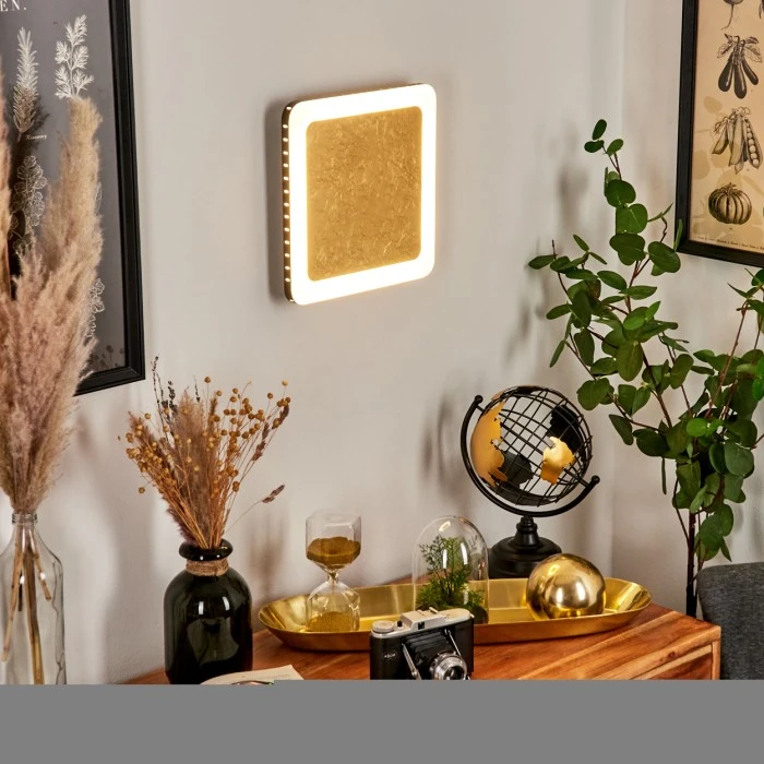 Hofstein Guacacallo Wandleuchte LED Schwarz, Weiß, Gold, 1-flammig 9 Hofstein Guacacallo Wandleuchte LED Schwarz, Weiß, Gold, 1-flammig - Image 9