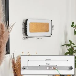 Hofstein Guacacallo Wandleuchte LED Schwarz, Weiß, Gold, 1-flammig -Wandleuchten Verkauf guacacallo wandleuchte h3570920 3