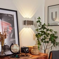 Hofstein Guiderkirch Wandleuchte LED Nickel-Matt, 6-flammig 16 Hofstein Guiderkirch Wandleuchte LED Nickel-Matt, 6-flammig -Wandleuchten Verkauf guiderkirch wandleuchte h3654149 6