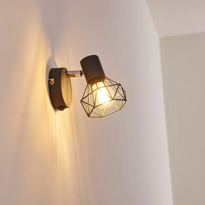 Hofstein Gullspang Wandleuchte Chrom, Anthrazit, 1-flammig 15 Hofstein Gullspang Wandleuchte Chrom, Anthrazit, 1-flammig - Image 15