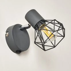 Hofstein Gullspang Wandleuchte Chrom, Anthrazit, 1-flammig 38 Hofstein Gullspang Wandleuchte Chrom, Anthrazit, 1-flammig -Wandleuchten Verkauf gullspang wandleuchte h3348819 17