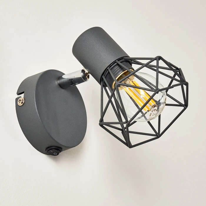 Hofstein Gullspang Wandleuchte Chrom, Anthrazit, 1-flammig 18 Hofstein Gullspang Wandleuchte Chrom, Anthrazit, 1-flammig - Image 18