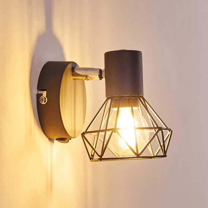 Hofstein Gullspang Wandleuchte Chrom, Anthrazit, 1-flammig 19 Hofstein Gullspang Wandleuchte Chrom, Anthrazit, 1-flammig - Image 19