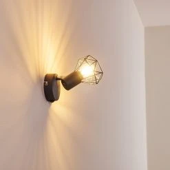 Hofstein Gullspang Wandleuchte Chrom, Anthrazit, 1-flammig 27 Hofstein Gullspang Wandleuchte Chrom, Anthrazit, 1-flammig -Wandleuchten Verkauf gullspang wandleuchte h3348819 6