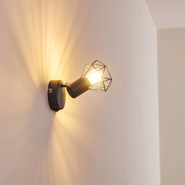 Hofstein Gullspang Wandleuchte Chrom, Anthrazit, 1-flammig 7 Hofstein Gullspang Wandleuchte Chrom, Anthrazit, 1-flammig - Image 7