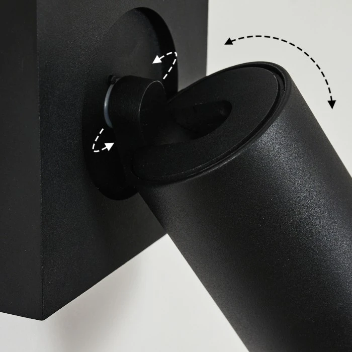 Hofstein Hakamken Wandleuchte LED Schwarz, 1-flammig 3 Hofstein Hakamken Wandleuchte LED Schwarz, 1-flammig - Image 3