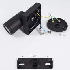 Hofstein Hakamken Wandleuchte LED Schwarz, 1-flammig 16 Hofstein Hakamken Wandleuchte LED Schwarz, 1-flammig -Wandleuchten Verkauf hakamken wandleuchte h3427828 4