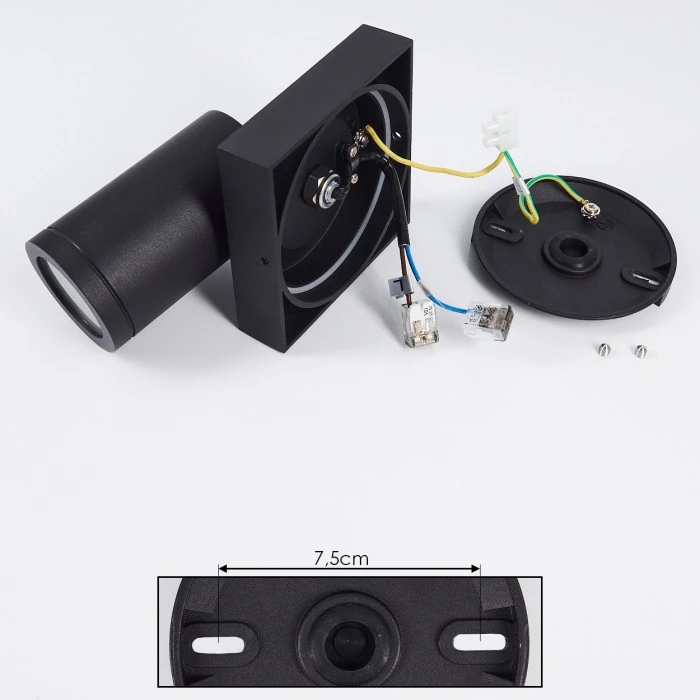 Hofstein Hakamken Wandleuchte LED Schwarz, 1-flammig 5 Hofstein Hakamken Wandleuchte LED Schwarz, 1-flammig - Image 5