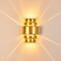 Hofstein Handan Wandleuchte Gold, 1-flammig 25 Hofstein Handan Wandleuchte Gold, 1-flammig -Wandleuchten Verkauf handan wandleuchte h3010129 do4 4