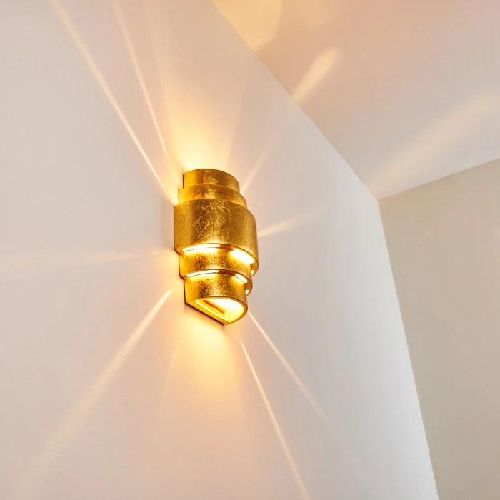 Hofstein Handan Wandleuchte Gold, 1-flammig 6 Hofstein Handan Wandleuchte Gold, 1-flammig - Image 6