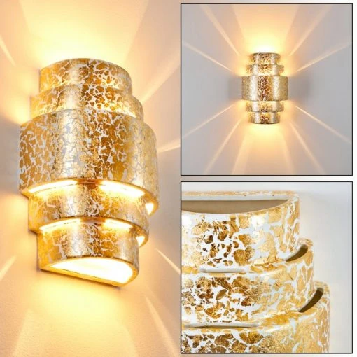 Hofstein Handan Wandleuchte Gold, 1-flammig -Wandleuchten Verkauf handan wandleuchte h3010259 do4 0