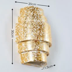 Hofstein Handan Wandleuchte Gold, 1-flammig -Wandleuchten Verkauf handan wandleuchte h3010259 do4 1