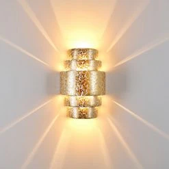 Hofstein Handan Wandleuchte Gold, 1-flammig -Wandleuchten Verkauf handan wandleuchte h3010259 do4 3