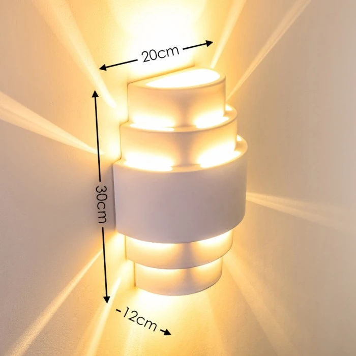 Hofstein Handan Wandleuchte Weiß, 1-flammig 2 Hofstein Handan Wandleuchte Weiß, 1-flammig - Image 2