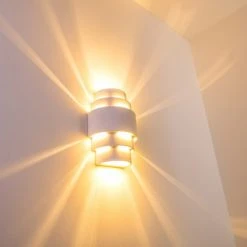 Hofstein Handan Wandleuchte Weiß, 1-flammig 27 Hofstein Handan Wandleuchte Weiß, 1-flammig -Wandleuchten Verkauf handan wandleuchte h329 10