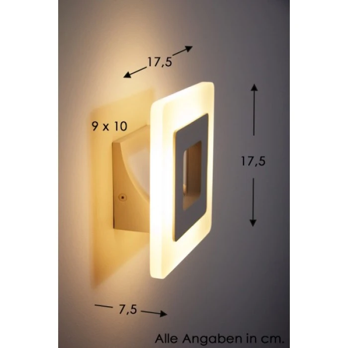 Helestra Wandleuchte LED Aluminium, Weiß, 1-flammig 1 Helestra Wandleuchte LED Aluminium, Weiß, 1-flammig