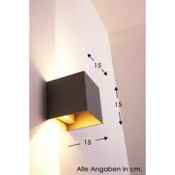 Helestra Wandleuchte LED Grau, Silber, 2-flammig -Wandleuchten Verkauf helestra wandleuchte a28442 46 do1 1