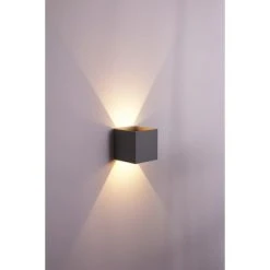 Helestra Wandleuchte LED Grau, Silber, 2-flammig -Wandleuchten Verkauf helestra wandleuchte a28442 46 do1 10