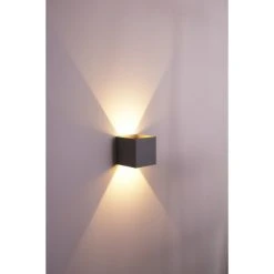 Helestra Wandleuchte LED Grau, Silber, 2-flammig -Wandleuchten Verkauf helestra wandleuchte a28442 46 do1 11