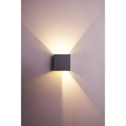 Helestra Wandleuchte LED Grau, Silber, 2-flammig -Wandleuchten Verkauf helestra wandleuchte a28442 46 do1 12