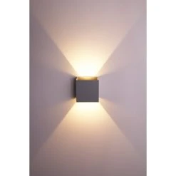 Helestra Wandleuchte LED Grau, Silber, 2-flammig -Wandleuchten Verkauf helestra wandleuchte a28442 46 do1 2