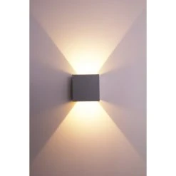 Helestra Wandleuchte LED Grau, Silber, 2-flammig -Wandleuchten Verkauf helestra wandleuchte a28442 46 do1 6