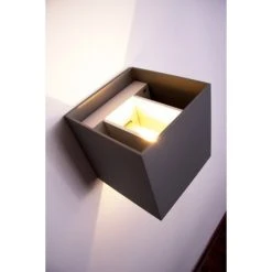 Helestra Wandleuchte LED Grau, Silber, 2-flammig -Wandleuchten Verkauf helestra wandleuchte a28442 46 do1 8