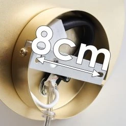 Hofstein Hogatza Wandleuchte Messing, 1-flammig -Wandleuchten Verkauf hogatza wandleuchte h3356395 16