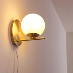 Hofstein Hogatza Wandleuchte Messing, 1-flammig -Wandleuchten Verkauf hogatza wandleuchte h3356395 2