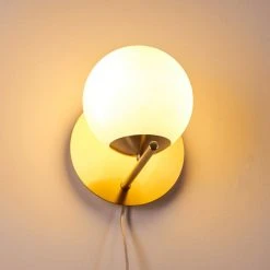 Hofstein Hogatza Wandleuchte Messing, 1-flammig -Wandleuchten Verkauf hogatza wandleuchte h3356395 3