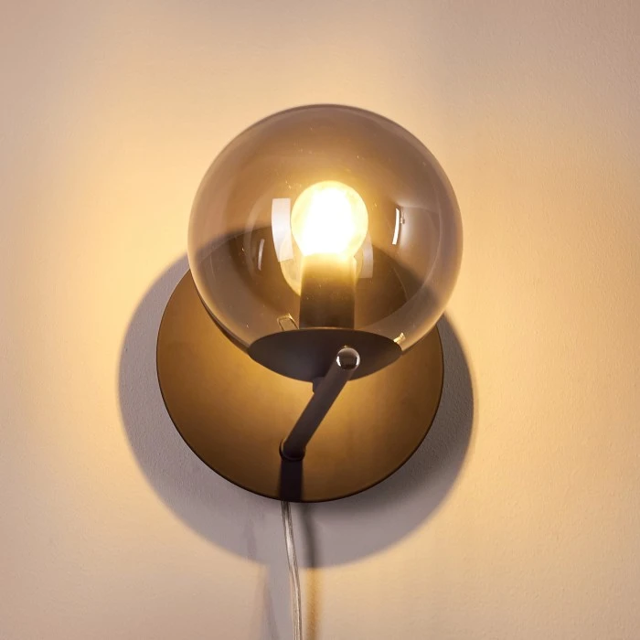 Hofstein Hogatza Wandleuchte Schwarz, 1-flammig 4 Hofstein Hogatza Wandleuchte Schwarz, 1-flammig - Image 4