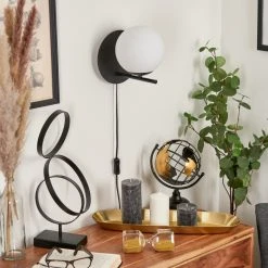 Hofstein Hogatza Wandleuchte Schwarz, 1-flammig -Wandleuchten Verkauf hogatza wandleuchte h3578780 1