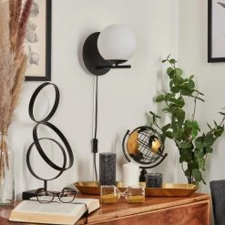 Hofstein Hogatza Wandleuchte Schwarz, 1-flammig -Wandleuchten Verkauf hogatza wandleuchte h3578780 11