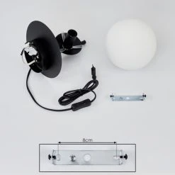 Hofstein Hogatza Wandleuchte Schwarz, 1-flammig -Wandleuchten Verkauf hogatza wandleuchte h3578780 4