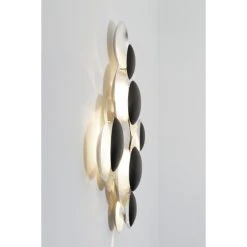 Holländer BOLLADARIA Wandleuchte LED Schwarz, Silber, 9-flammig -Wandleuchten Verkauf hollaender bolladaria wandleuchte 300 k 13246 s 2