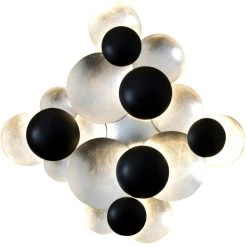 Holländer BOLLADARIA Wandleuchte LED Schwarz, Silber, 9-flammig -Wandleuchten Verkauf hollaender bolladaria wandleuchte 300 k 13246 s 6