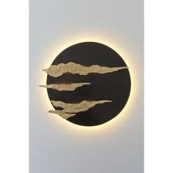 Holländer FIRMAMENTO Wandleuchte LED Schwarz, Braun, Gold, 1-flammig