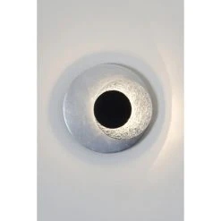 Holländer LABOCCA Wandleuchte LED Schwarz, Silber, 2-flammig