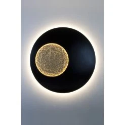 Holländer LUNA EXTRA GROSS Wandleuchte LED Schwarz, Braun, Gold, 1-flammig -Wandleuchten Verkauf hollaender luna extra gross wandleuchte 300 k 13290 2