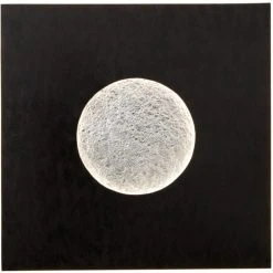 Holländer LUNA QUADRAT GROSS Wandleuchte LED Schwarz, Silber, Braun, 1-flammig -Wandleuchten Verkauf hollaender luna quadrat gross wandleuchte 300 k 13226 s 2