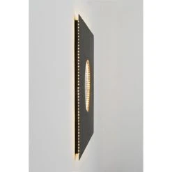 Holländer LUNA QUADRAT GROSS Wandleuchte LED Schwarz, Silber, Braun, 1-flammig -Wandleuchten Verkauf hollaender luna quadrat gross wandleuchte 300 k 13226 s 3