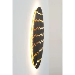 Holländer ONDATA Wandleuchte LED Schwarz, Braun, Gold, 1-flammig 6 Holländer ONDATA Wandleuchte LED Schwarz, Braun, Gold, 1-flammig -Wandleuchten Verkauf hollaender ondata wandleuchte 300 k 13248 2