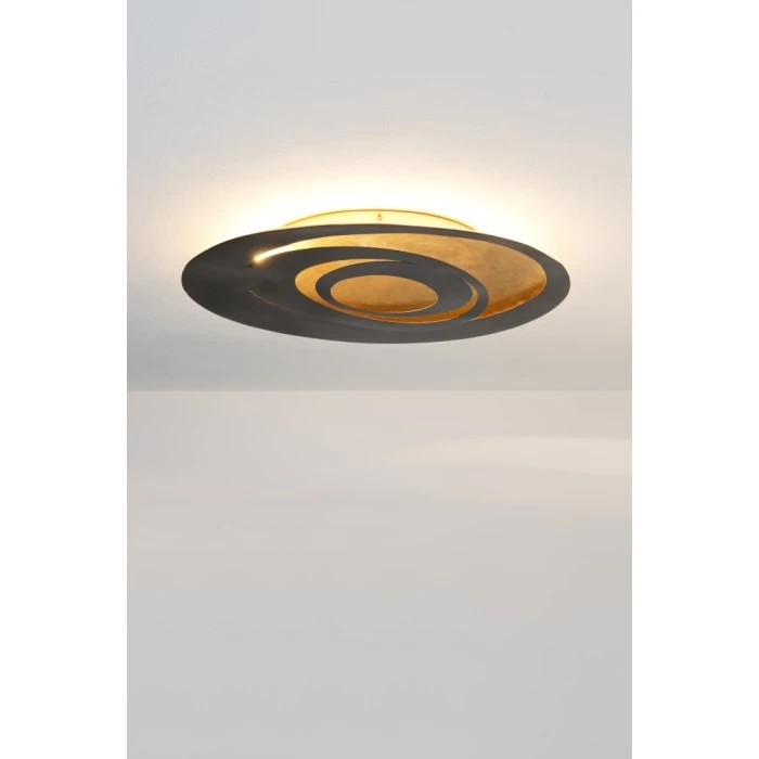 Holländer SPIRALE Wandleuchte LED Schwarz, Braun, Gold, 1-flammig 2 Holländer SPIRALE Wandleuchte LED Schwarz, Braun, Gold, 1-flammig – Bild 2