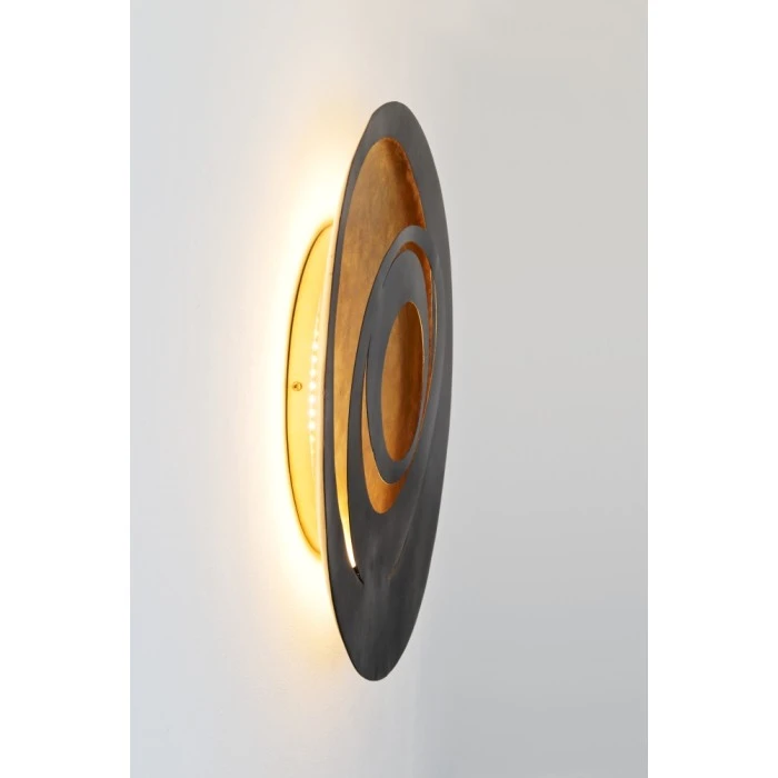 Holländer SPIRALE Wandleuchte LED Schwarz, Braun, Gold, 1-flammig 6 Holländer SPIRALE Wandleuchte LED Schwarz, Braun, Gold, 1-flammig – Bild 6